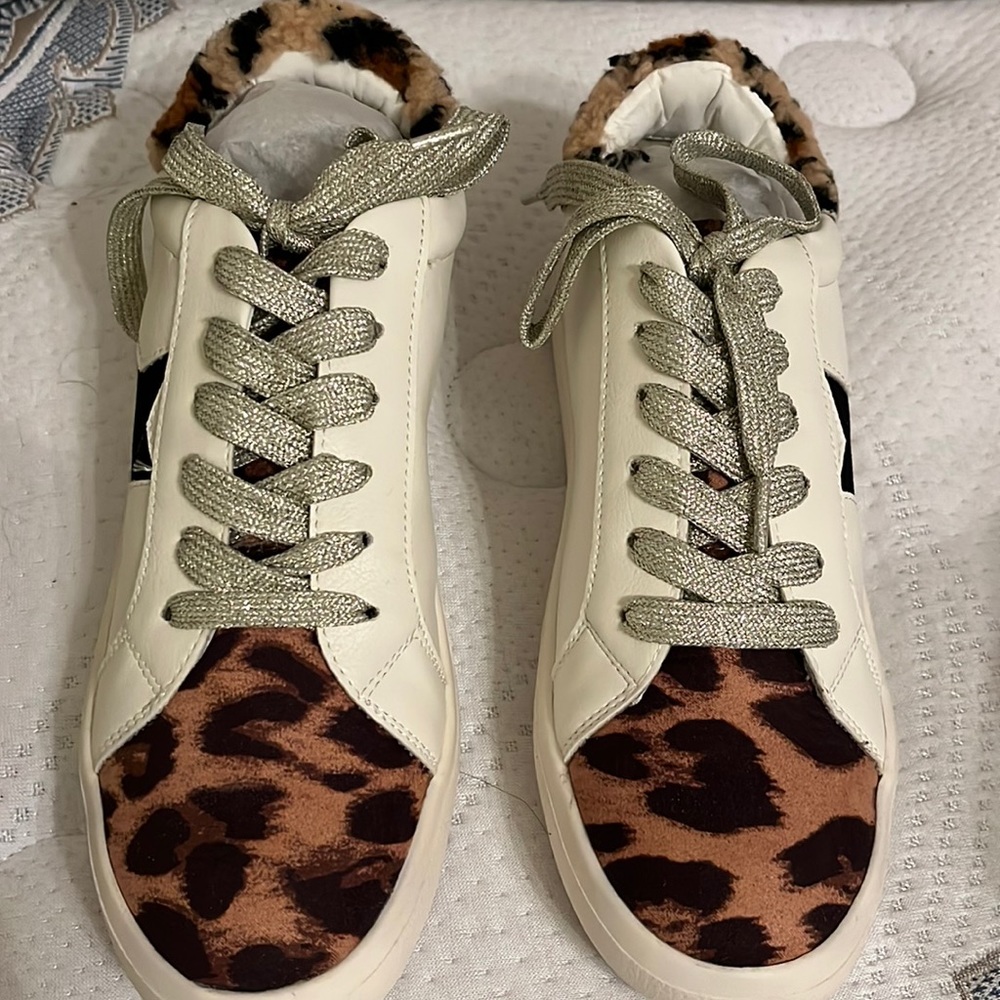 White Leopard Union Bay sneakers